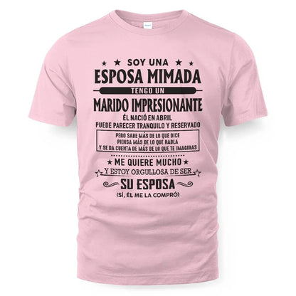 Abril – Esposo increíble nacido en abril – Regalo especial para tu esposa – SNOW04 (SKU03-11-04)