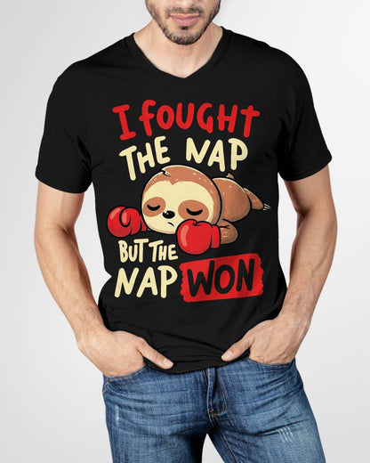 Sloth I Fought The Nap But The Nap Won T-Shirt