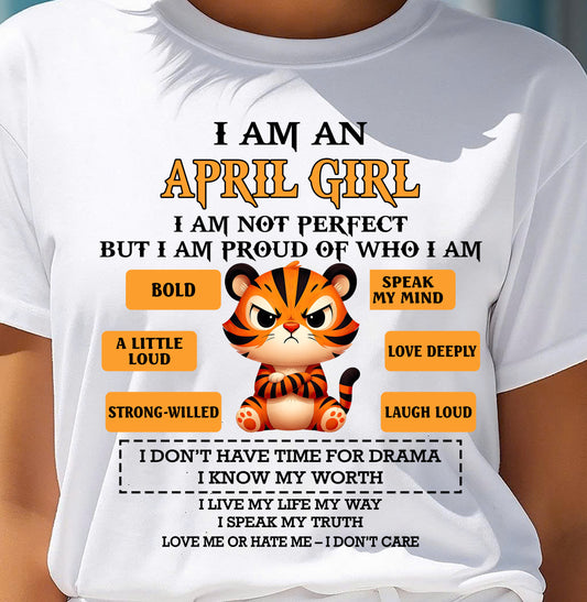 APRIL SHIRT, I AM PROUD OF WHO I AM - FMA SNOW04 (SKU2603-294-04)