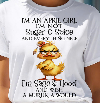 APRIL DUCK SHIRT, I’M NOT SUGAR & SPICE - SNOW04 (SKU2603-59-04)