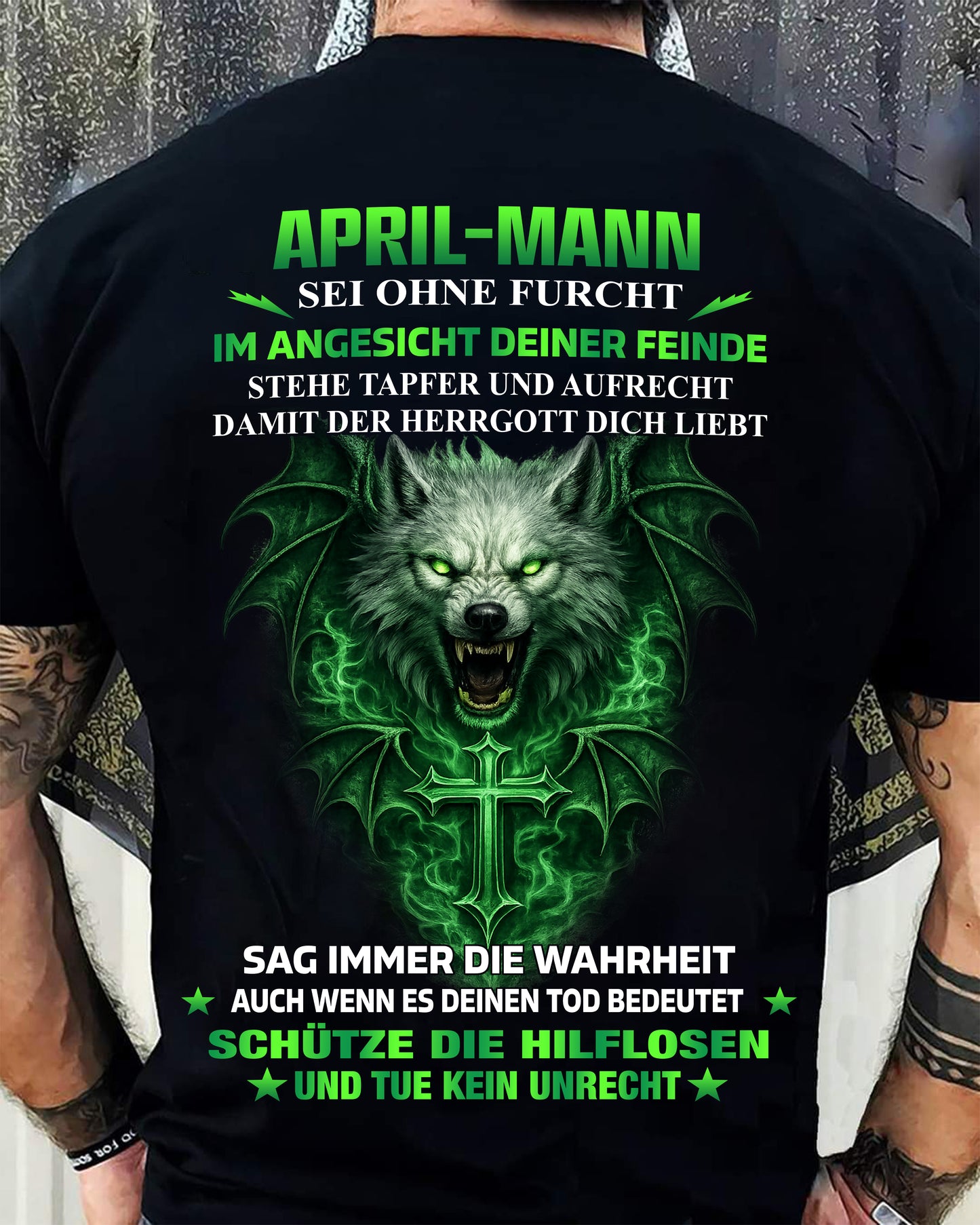 APRIL, SEI OHNE FURCHT IM ANGESICHT DEINER FEINDE - SNOWMALE04 (SKU2605-356-04)
