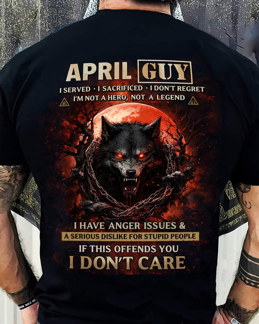 APRIL SHIRT, I SERVED I SACRIFICED I DON’T REGRET – SNOW MALE04 (SKU2602-163-04)