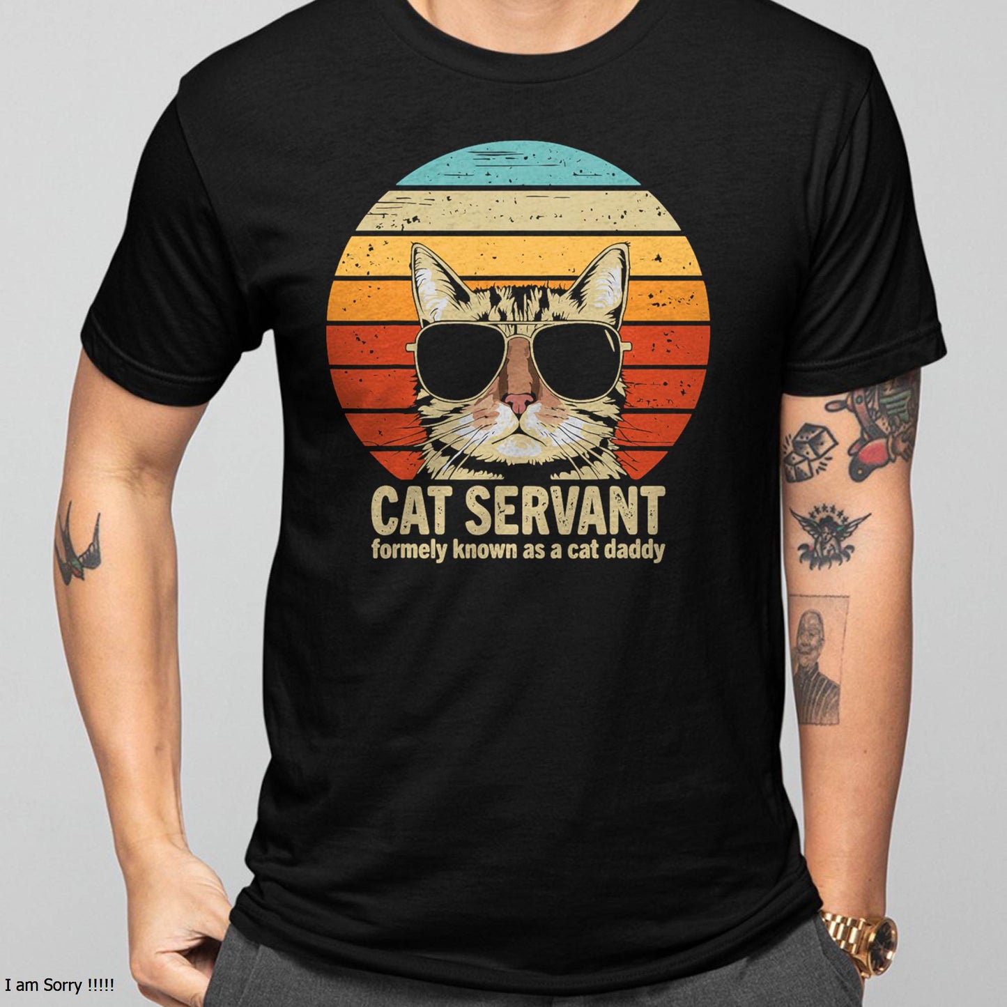 Cat Daddy Funny Fathers Day for Cat Dad T-Shirt