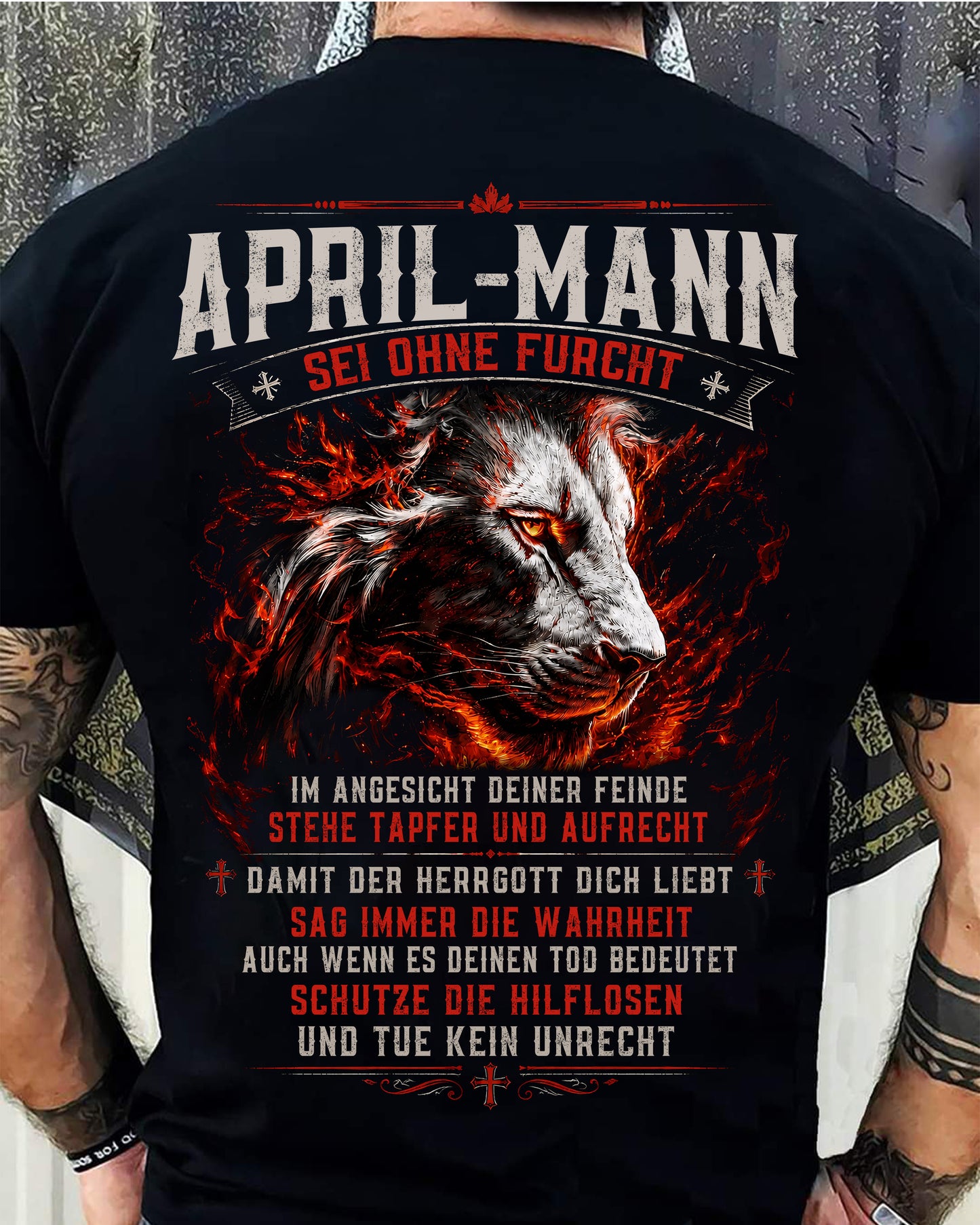 APRIL, SEI OHNE FURCHT IM ANGESICHT DEINER FEINDE - SNOW GER04 (SKU2605-362-04)