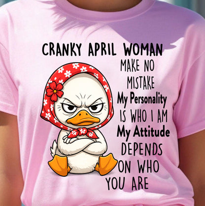 APRIL SHIRT, MY PERSONALITY IS WHO I AM - SNOW04 (SKU2605-266-04)