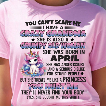 APRIL - YOU CAN'T SCARE ME - GIFT FROM GRANDMA - SNOW04 (SKU09-106-04)