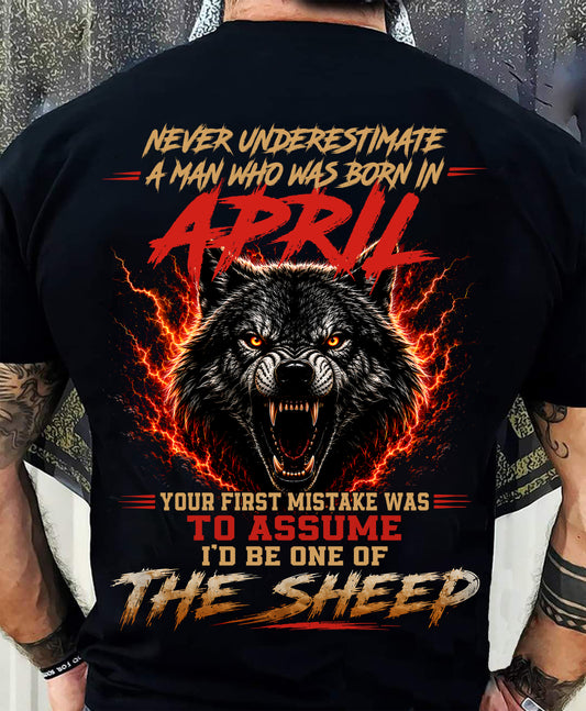APRIL SHIRT, DON'T ASSUME I'D BE ONE OF THE SHEEP - SNOW MALE04 (SKU2608-497-04)