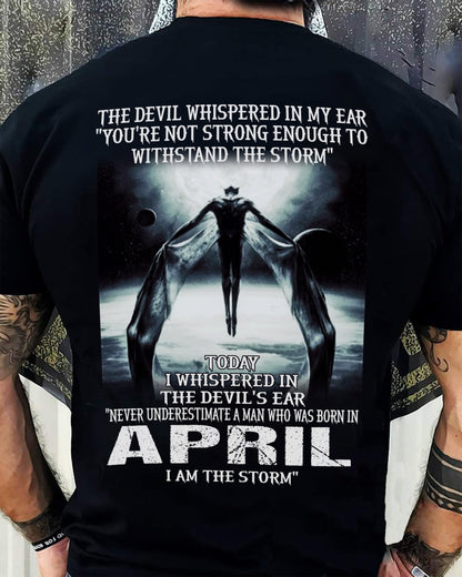 APRIL, NEVER UNDERESTIMATE A MAN WHO WAS BORN IN APRIL-SNOW MALE04 (SKU08-35-04)