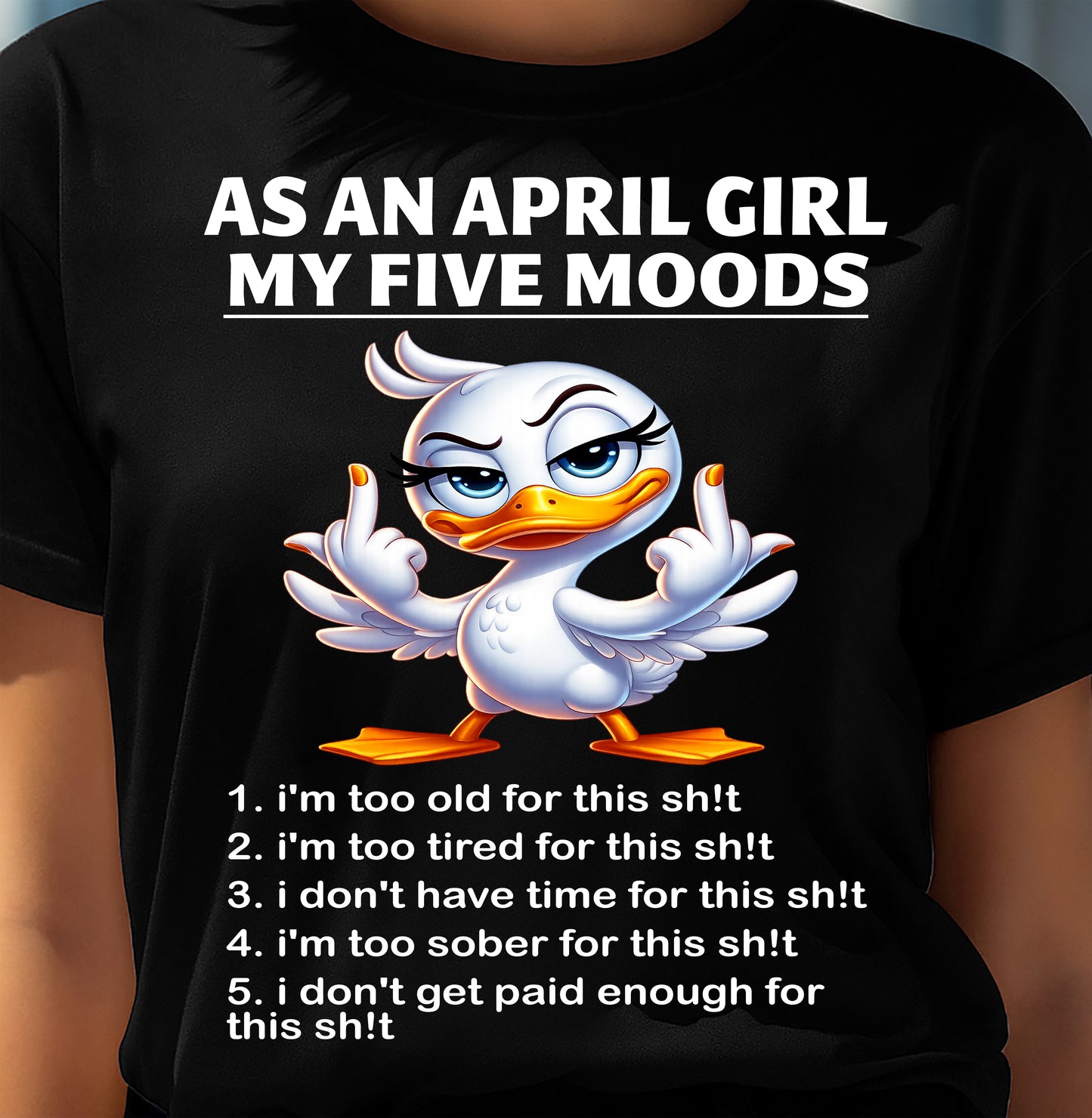 APRIL SHIRT, MY FIVE MOODS - SNOW04 (SKU2604-248-04)