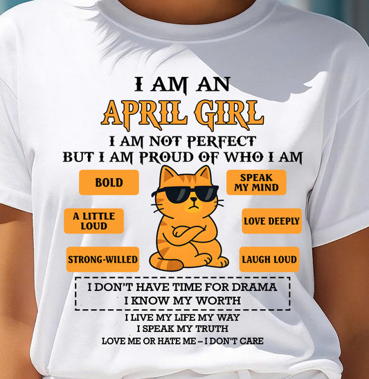 APRIL SHIRT, I AM PROUD OF WHO I AM - FMA SNOW04 (SKU2603-292-04)