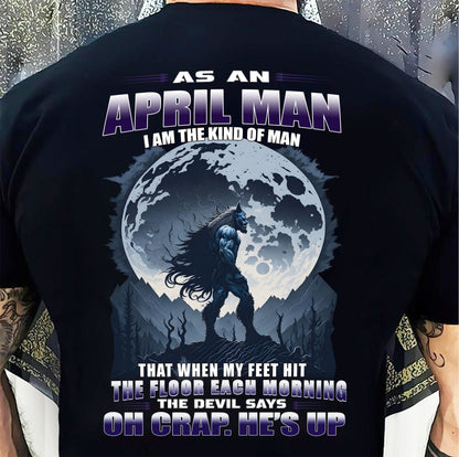 APRIL, THE DEVIL SAYS OH CRAP, HE’S UP-SNOW MALE04 (SKU26T-01-56-04)