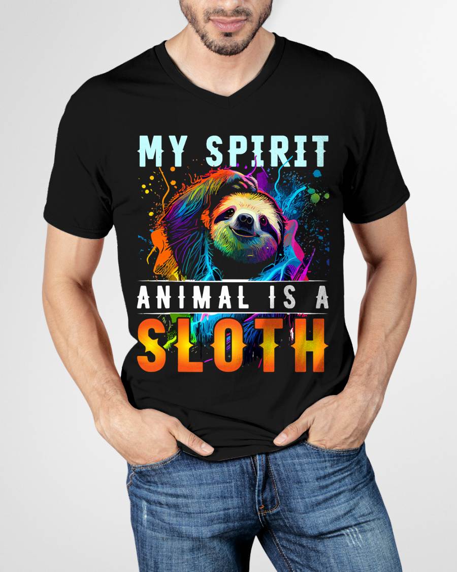 My Spirit Animal is A Sloth T-Shirt Funny Sloths T-Shirt