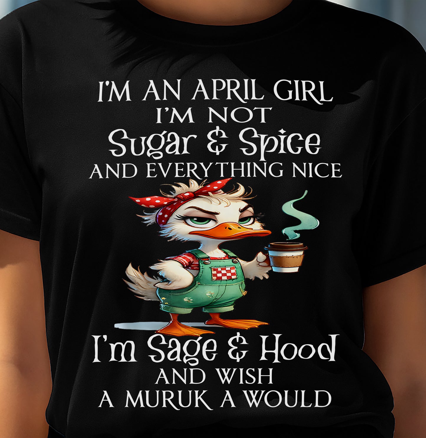 APRIL SHIRT, I’M NOT SUGAR & SPICE - SNOW MALE04 (SKU2603-44-04)
