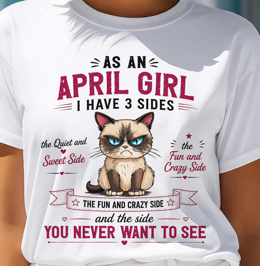 APRIL SHIRT, I HAVE 3 SIDES - SNOW04 (SKU2605-101-04)