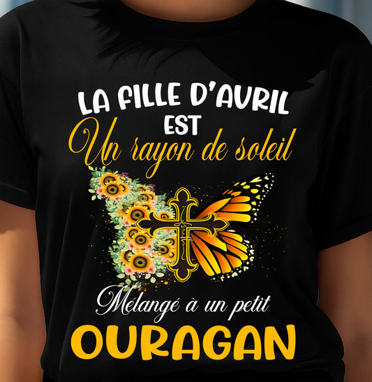AVRIL SHIRT Un rayon de soleil Mélangé à un petit OURAGAN - SNOW04 (SKU2603-153-04)
