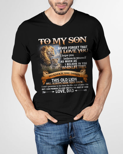 To My Son T-Shirt – Gift From Dad / Man - snow00 (SKU12-76)