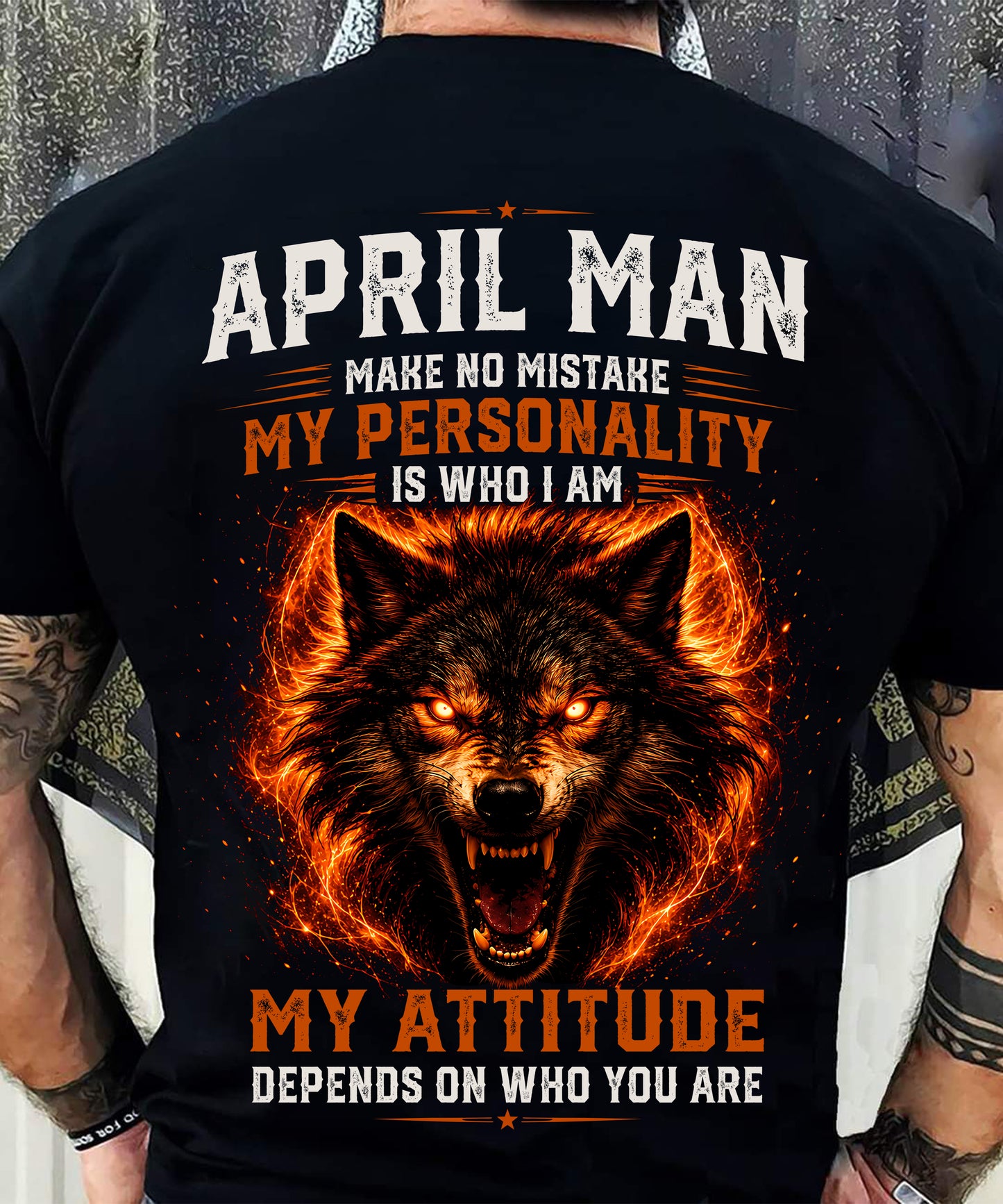 APRIL SHIRT, MY PERSONALITY IS WHO I AM - SNOW MALE04 (SKU2608-109-04)