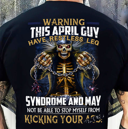 APRIL, WARNING THIS APRIL GUY HAS RESTLESS LEG – SNOW MALE04 (SKU26T-01-57-04)