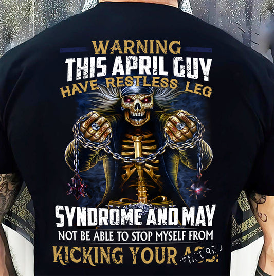 APRIL, WARNING THIS APRIL GUY HAS RESTLESS LEG – SNOW MALE04 (SKU26T-01-57-04)