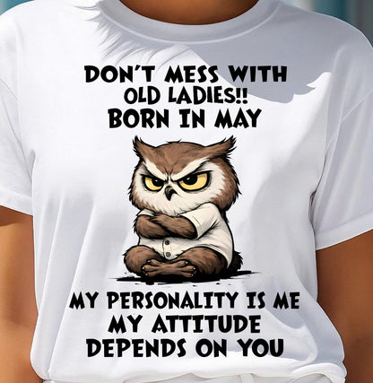 MAY SHIRT, MY ATTITUDE DEPENDS ON YOU - FMA SNOW05 (SKU2604-58-05)