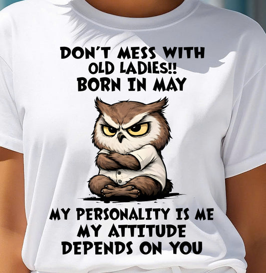 MAY SHIRT, MY ATTITUDE DEPENDS ON YOU - FMA SNOW05 (SKU2604-58-05)
