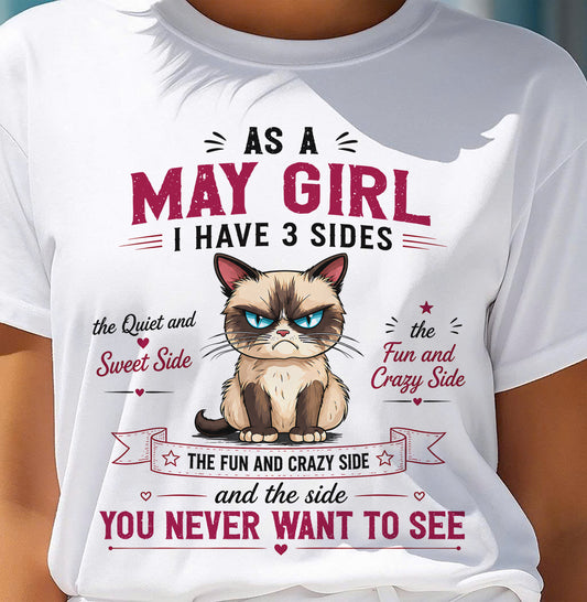 MAY SHIRT, I HAVE 3 SIDES - SNOW05 (SKU2605-101-05)