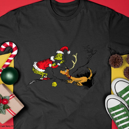 Dr. Seuss Reindeer T-shirt - Christmas Unisex T-Shirt/Hoodie/Sweatshirt - SNOW00