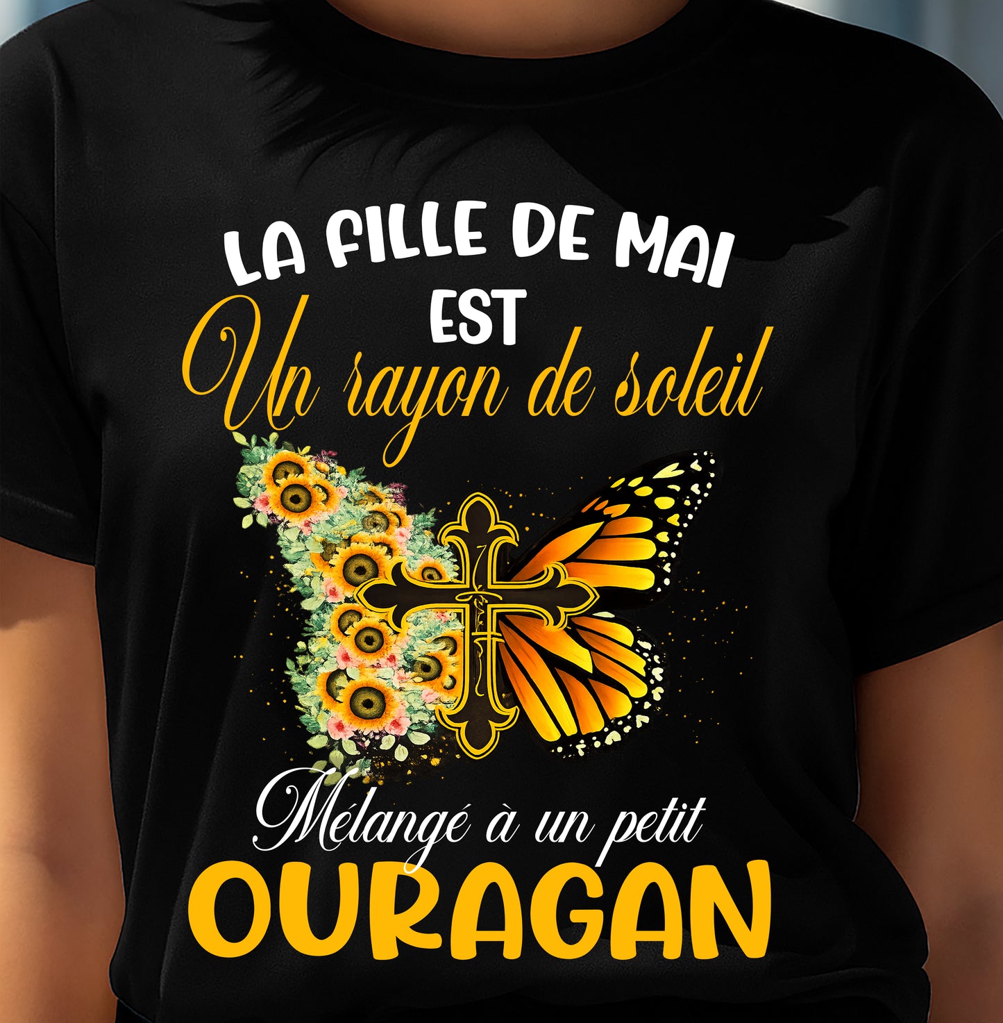 MAI SHIRT Un rayon de soleil Mélangé à un petit OURAGAN - SNOW05 (SKU2603-153-05)