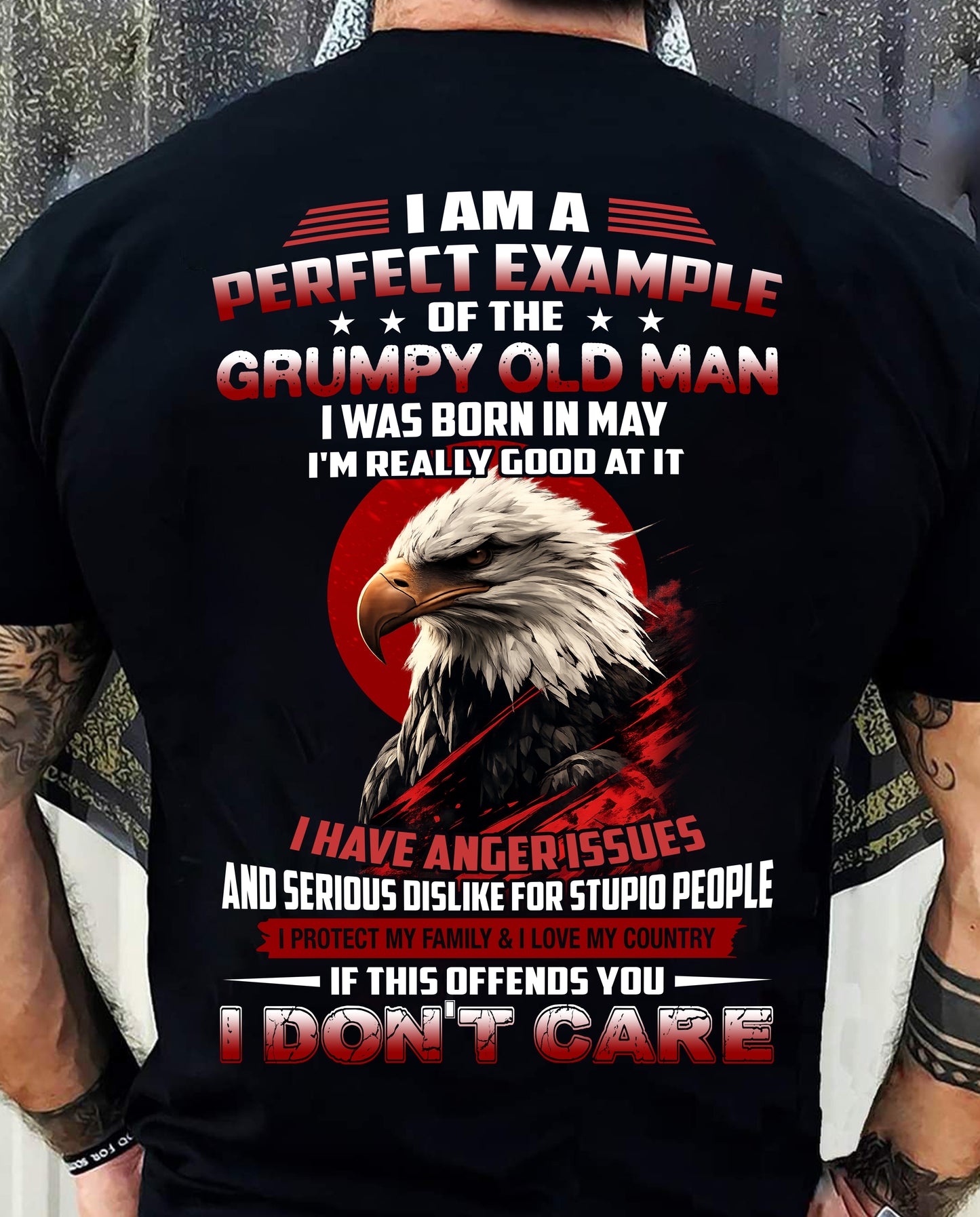 MAY SHIRT, I PROTECT MY FAMILY & I LOVE MY COUNTRY - SNOWMALE05 (SKU26T-01299-05)