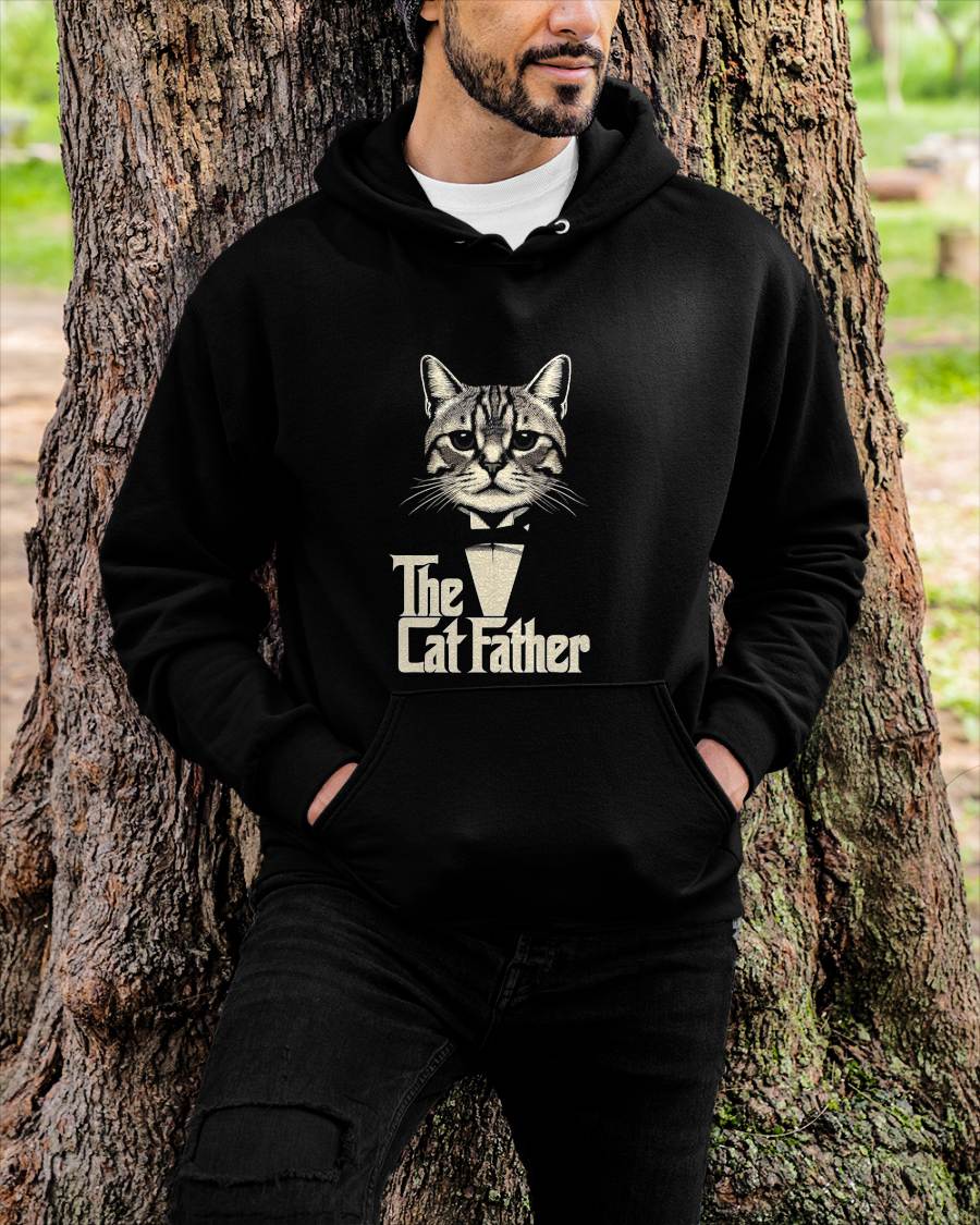 Cat Lover Gifts Funny The CatFather Mens Cat Dad T-Shirt