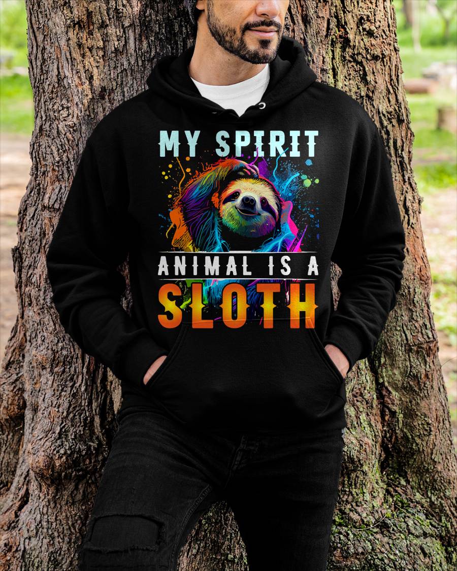 My Spirit Animal is A Sloth T-Shirt Funny Sloths T-Shirt