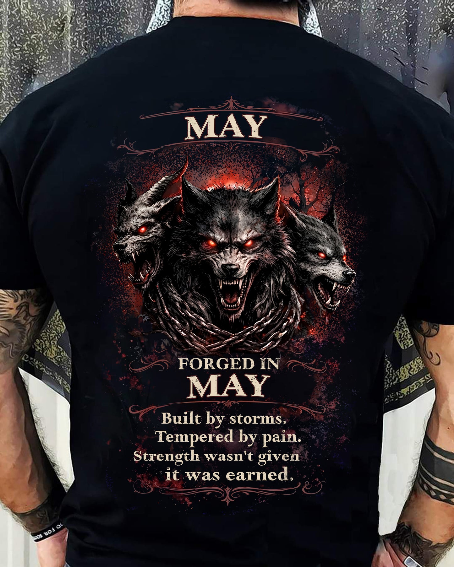 MAY SHIRT, Strength wasn't given it was earned – SNOW MALE05 (SKU2602-164-05)
