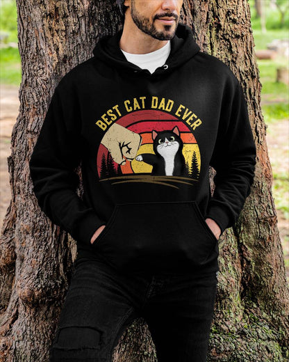 Cat Daddy Father's Day Cat Dad, Retro Best cat Dad Ever T-Shirt