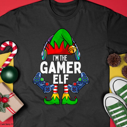 Gamer Elf Matching Family Christmas T-Shirt - Christmas Unisex T-Shirt/Hoodie/Sweatshirt - SNOW00