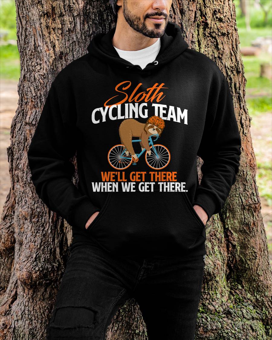 Sloth Cycling Team - Bicycle Cyclist Zookeeper Animal Lover T-Shirt