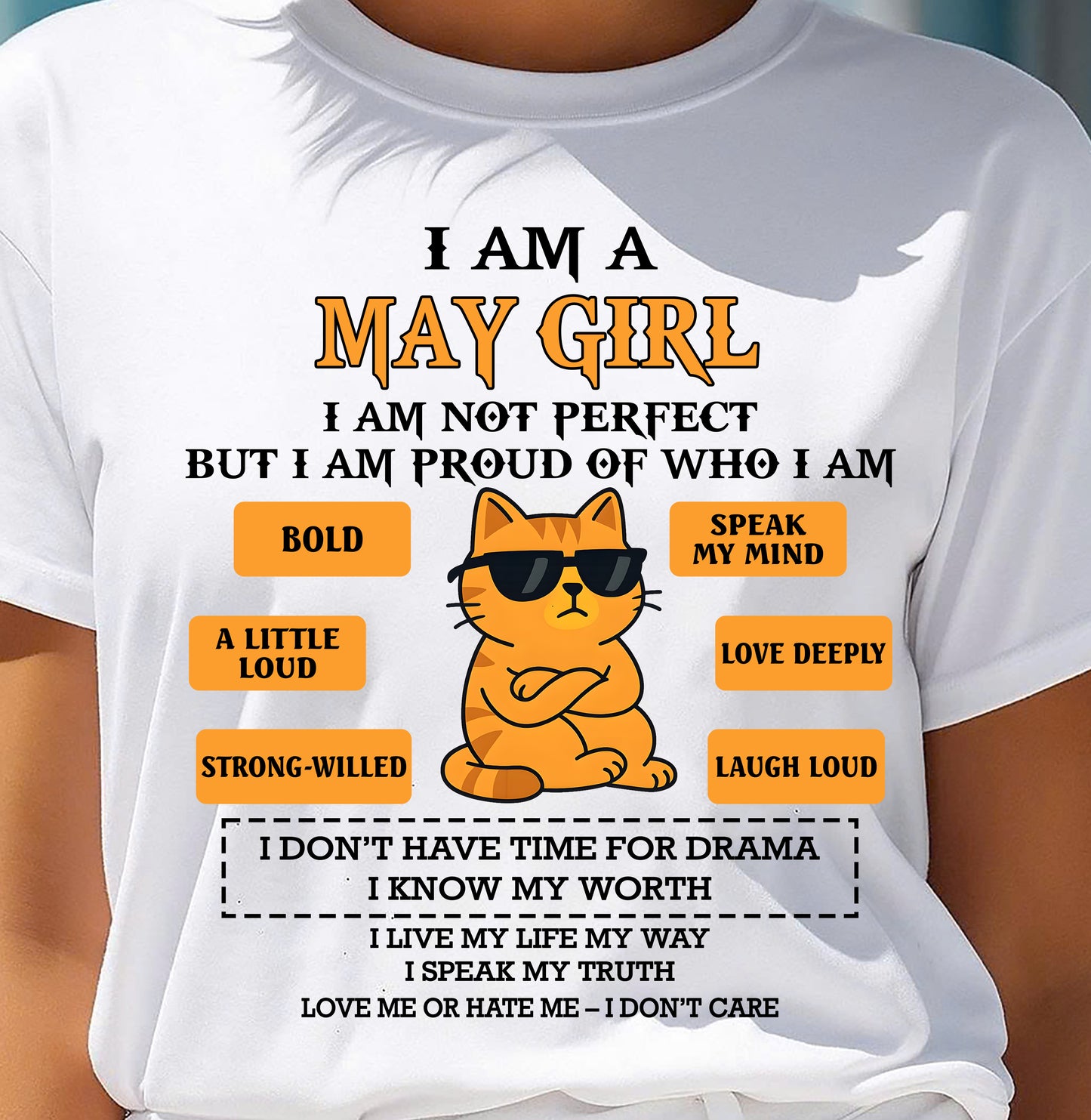 MAY SHIRT, I AM PROUD OF WHO I AM - FMA SNOW05 (SKU2603-292-05)