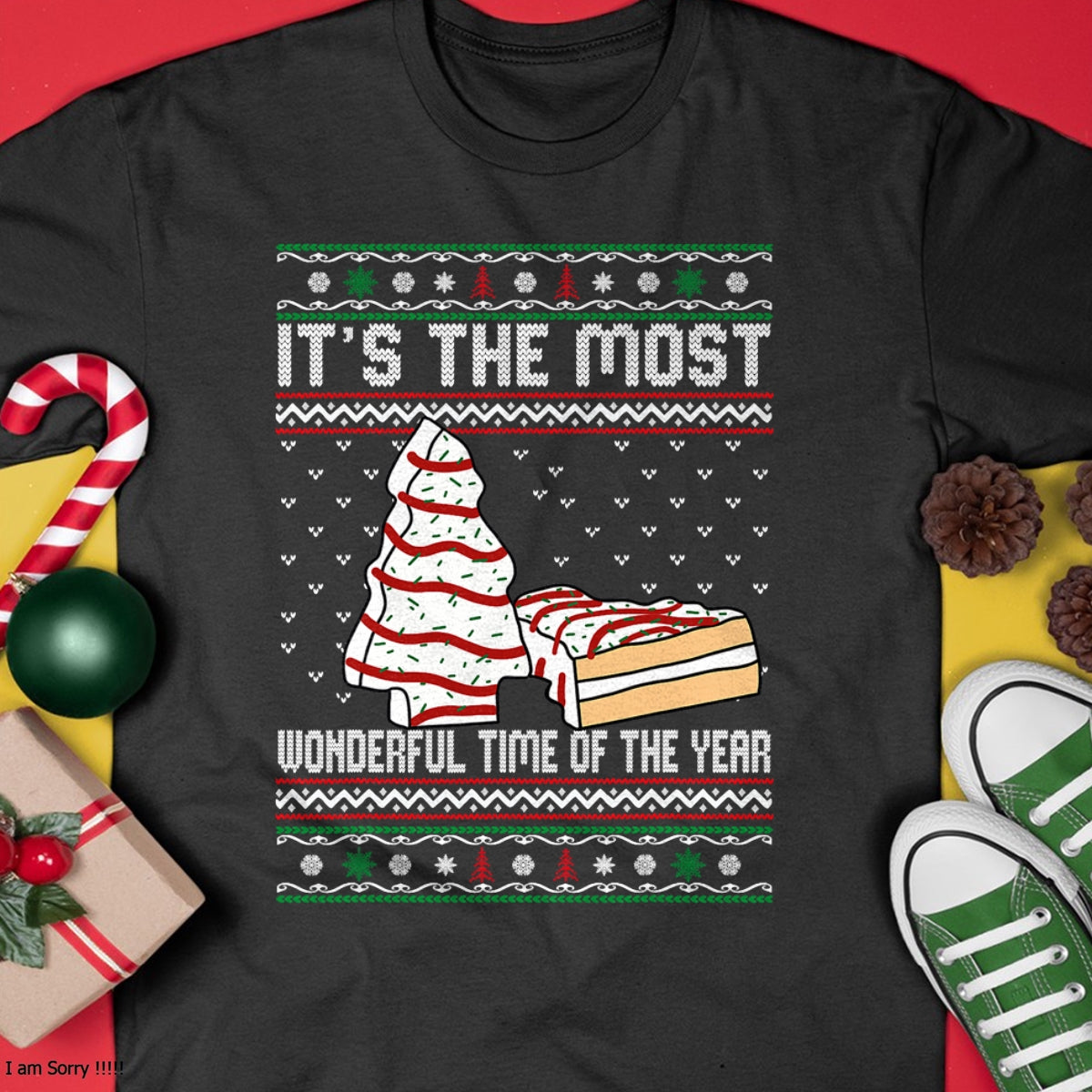 Its The Most Wonderful Time Of The Year Christmas tree cake T-Shirt - Christmas Unisex T-Shirt/Hoodie/Sweatshirt - SNOW00