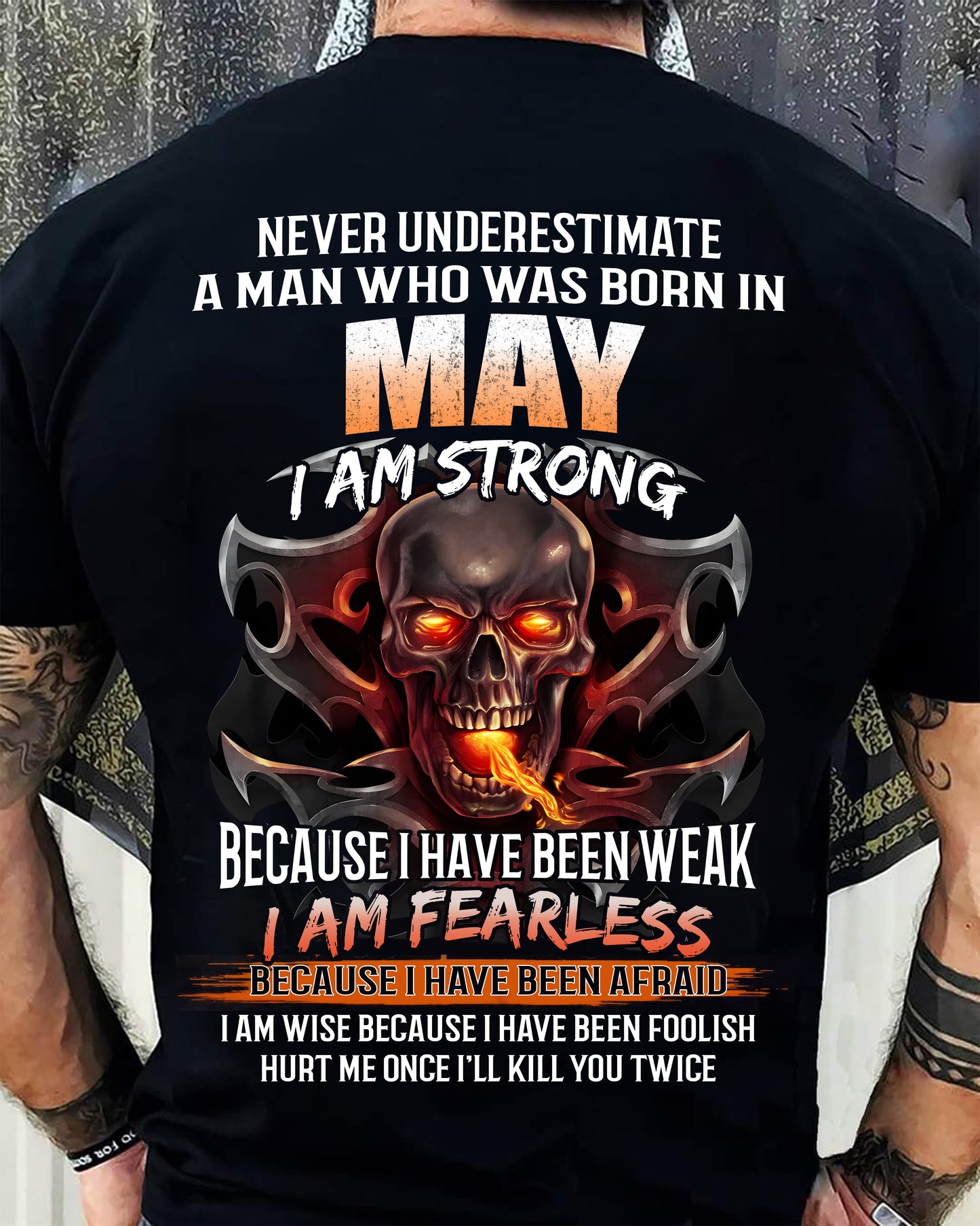 MAY SHIRT, I AM FEARLESS – SNOW MALE05 (SKU2602-173-05)