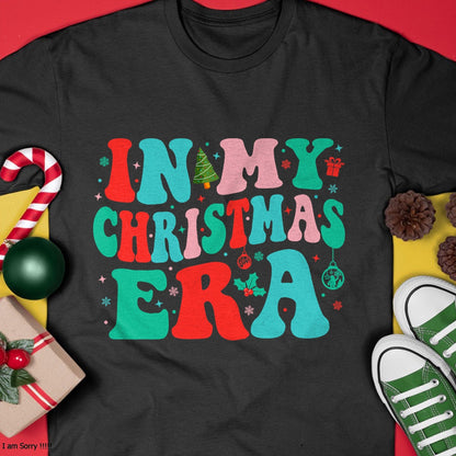 In My Christmas Era Cute Groovy Christmas Holiday Xmas T-Shirt - Christmas Unisex T-Shirt/Hoodie/Sweatshirt - SNOW00