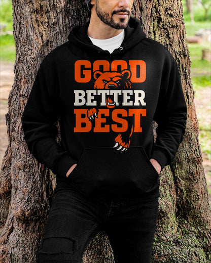 Good Better Best Never Let It Rest Motivation Bear T-Shirt