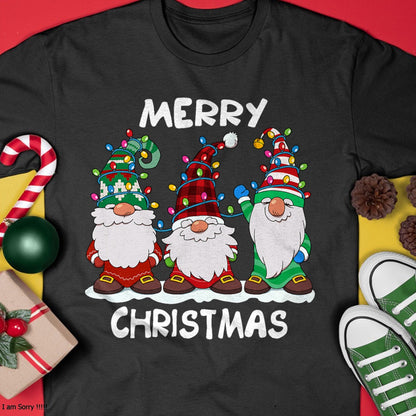 Merry Christmas Gnomes Xmas Family Men Women T-Shirt - Christmas Unisex T-Shirt/Hoodie/Sweatshirt - SNOW00