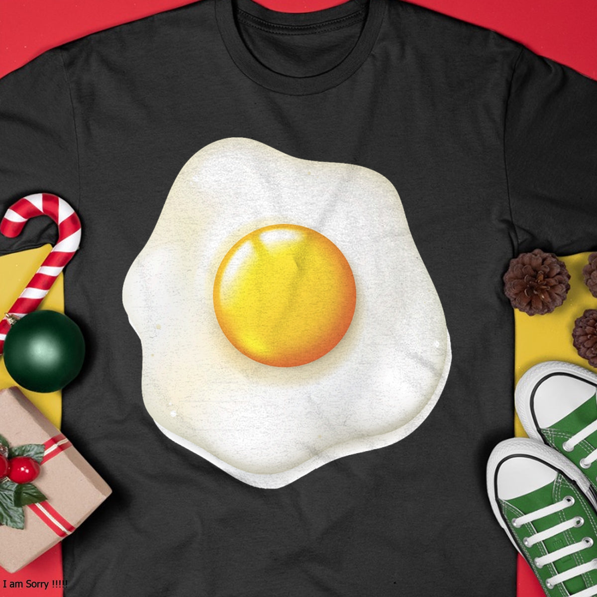 Egg Costume T-Shirt Funny Christmas  Halloween Egg Shirt T-Shirt - Christmas Unisex T-Shirt/Hoodie/Sweatshirt - SNOW00