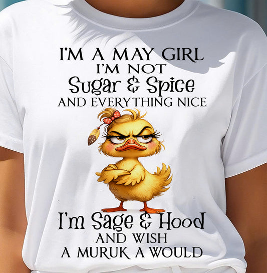 MAY DUCK SHIRT, I’M NOT SUGAR & SPICE - SNOW05 (SKU2603-59-05)