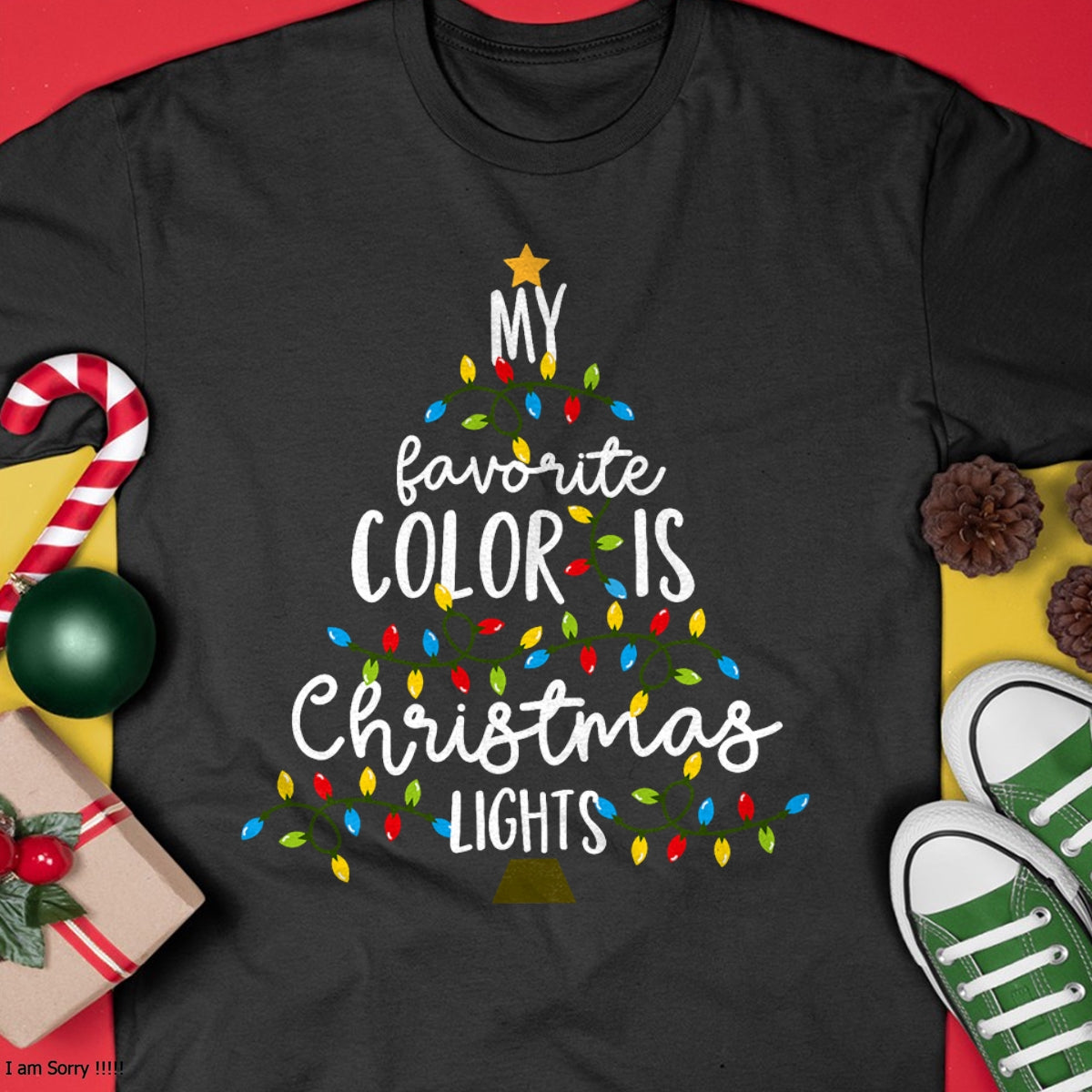 My Favorite Color Is Christmas Lights Kids Boy Women T-Shirt - Christmas Unisex T-Shirt/Hoodie/Sweatshirt - SNOW00