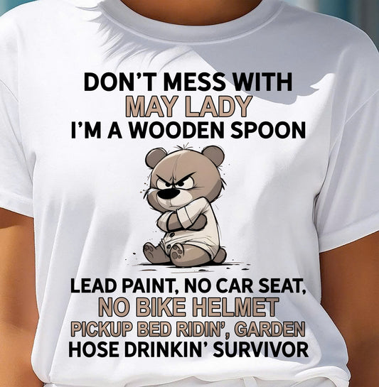 MAY SHIRT, I'M A WOODEN SPOON, LEAD PAINT - SNOW05 (SKU2604-253-05)