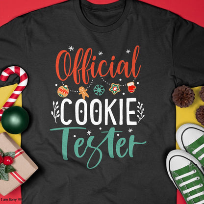 Official Cookie Tester Funny Christmas Couples Matching T-Shirt - Christmas Unisex T-Shirt/Hoodie/Sweatshirt - SNOW00