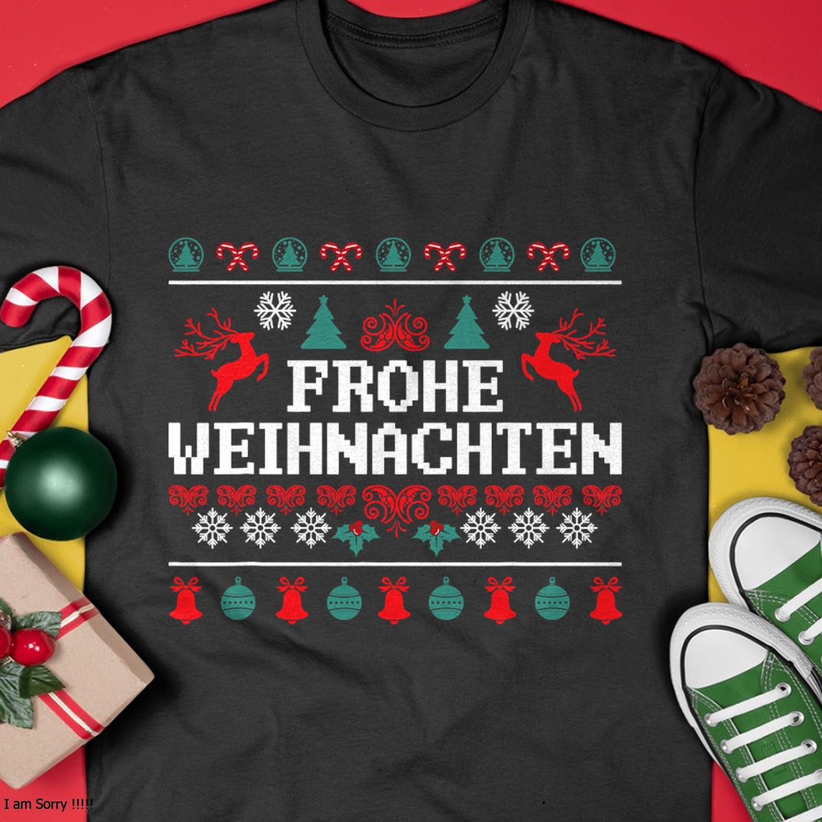 Frohe Weihnachten German Merry Christmas Holidays Germany T-Shirt - Christmas Unisex T-Shirt/Hoodie/Sweatshirt - SNOW00