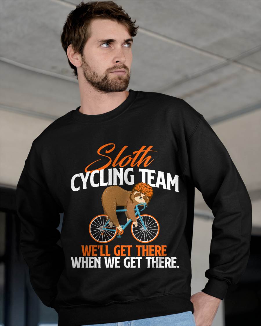Sloth Cycling Team - Bicycle Cyclist Zookeeper Animal Lover T-Shirt