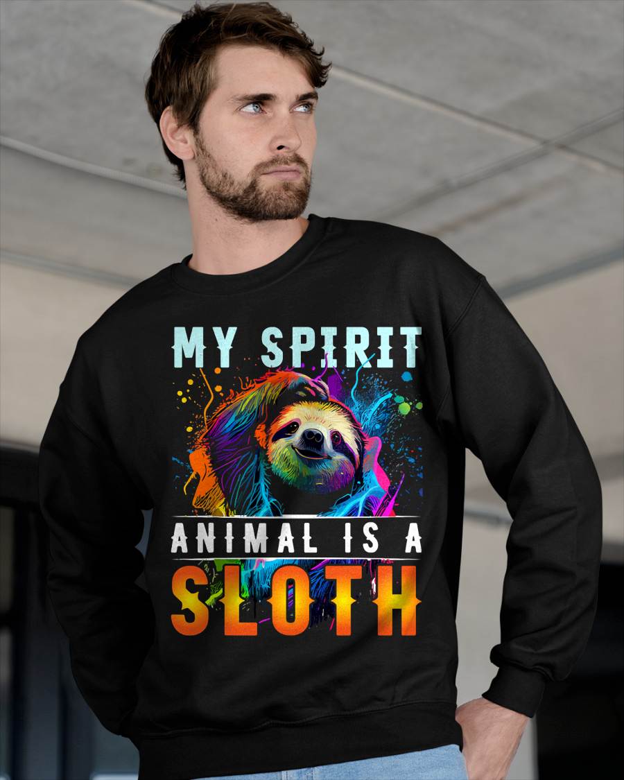 My Spirit Animal is A Sloth T-Shirt Funny Sloths T-Shirt