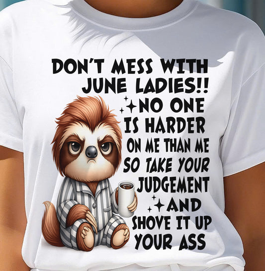JUNE SHIRT NO ONE IS HARDER ON ME THAN ME - SNOW06 (SKU2605-195-06)